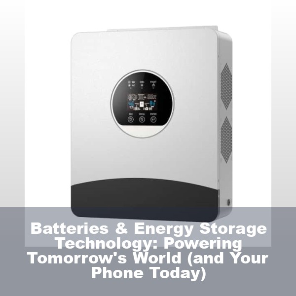 Batteries & Energy Storage Technology: Powering Tomorrow's World (and Your Phone Today)